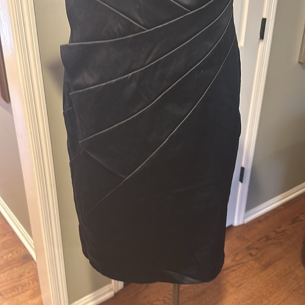EUC RedHerring Special Edition Cap Sleeve Square Neck Black Cocktail Dress Sz 14 - Picture 3 of 6